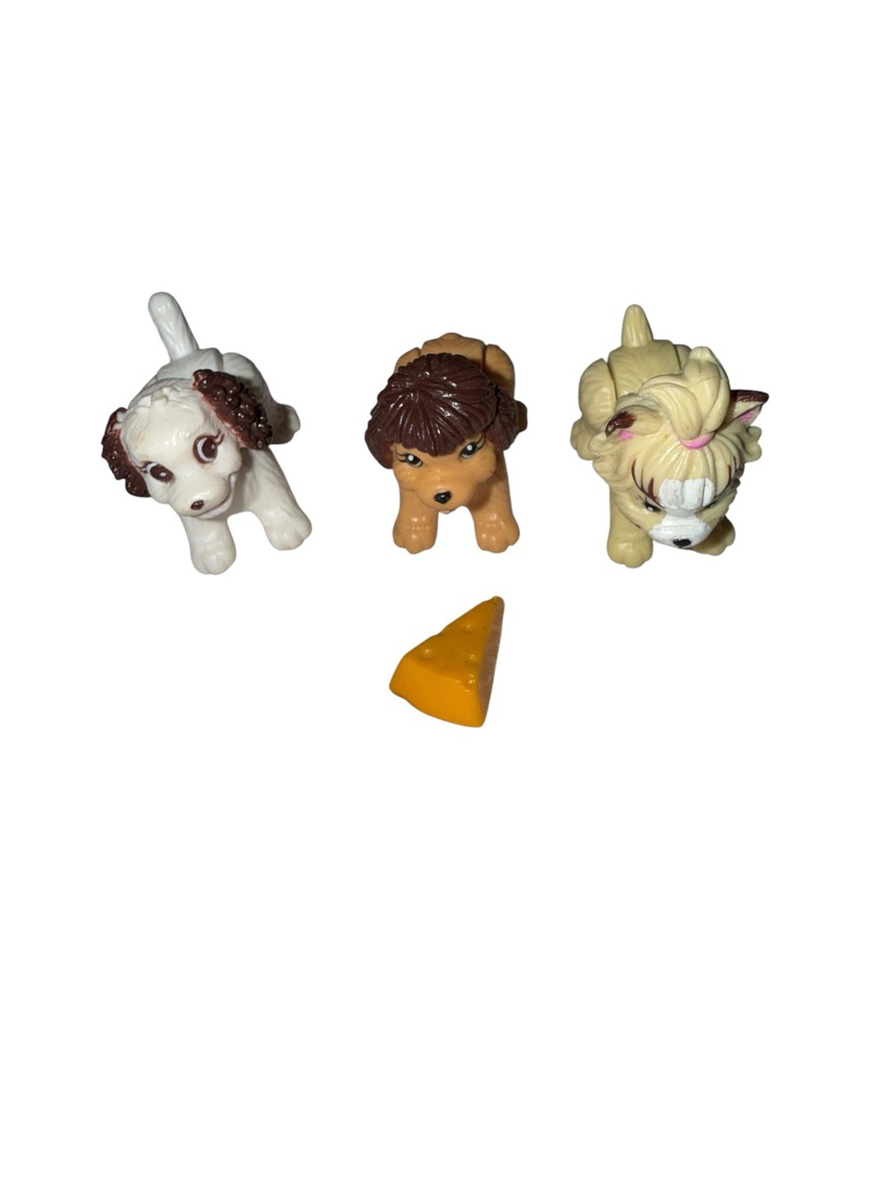 Vintage Polly Pocket Dazzlin' Pet Show dog figures